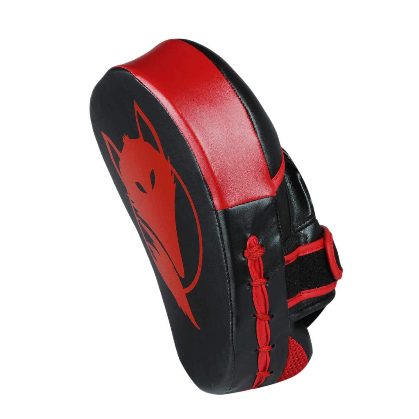 Black and red Tyke-ies Spot curved pads with the fox logo as a precision target.