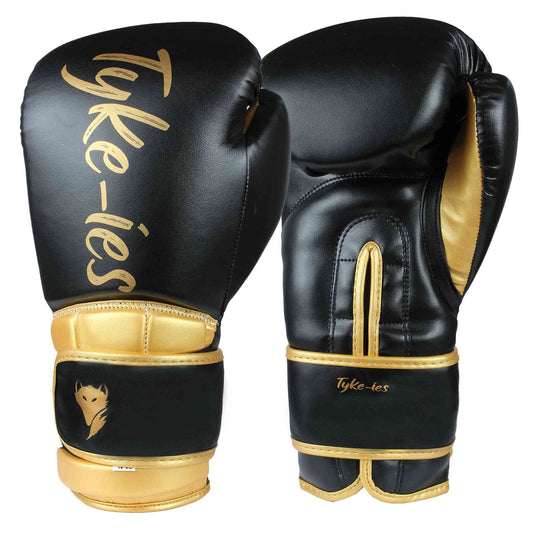 Top-Tier Boxing Gloves UK | 'ELEGANT' - Black/Gold