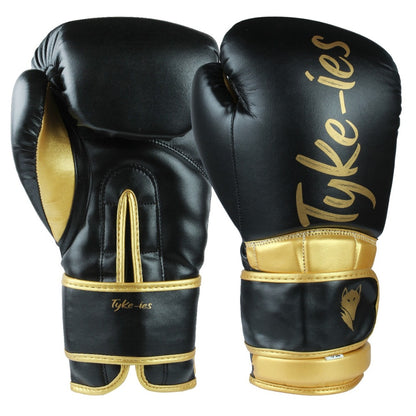 Tyke-ies Pro Boxing Gloves 'ELEGANT' - Black/Gold | Style & Power