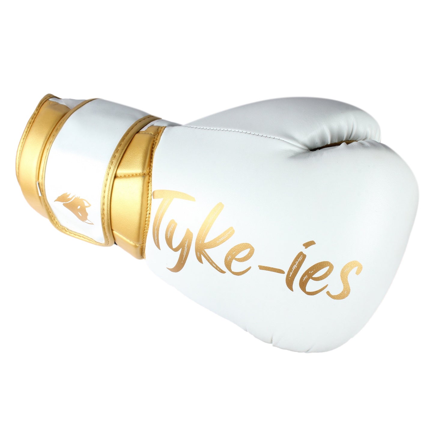 Tyke-ies Pro Boxing Gloves 'ELEGANT' - White/Gold | Style & Power