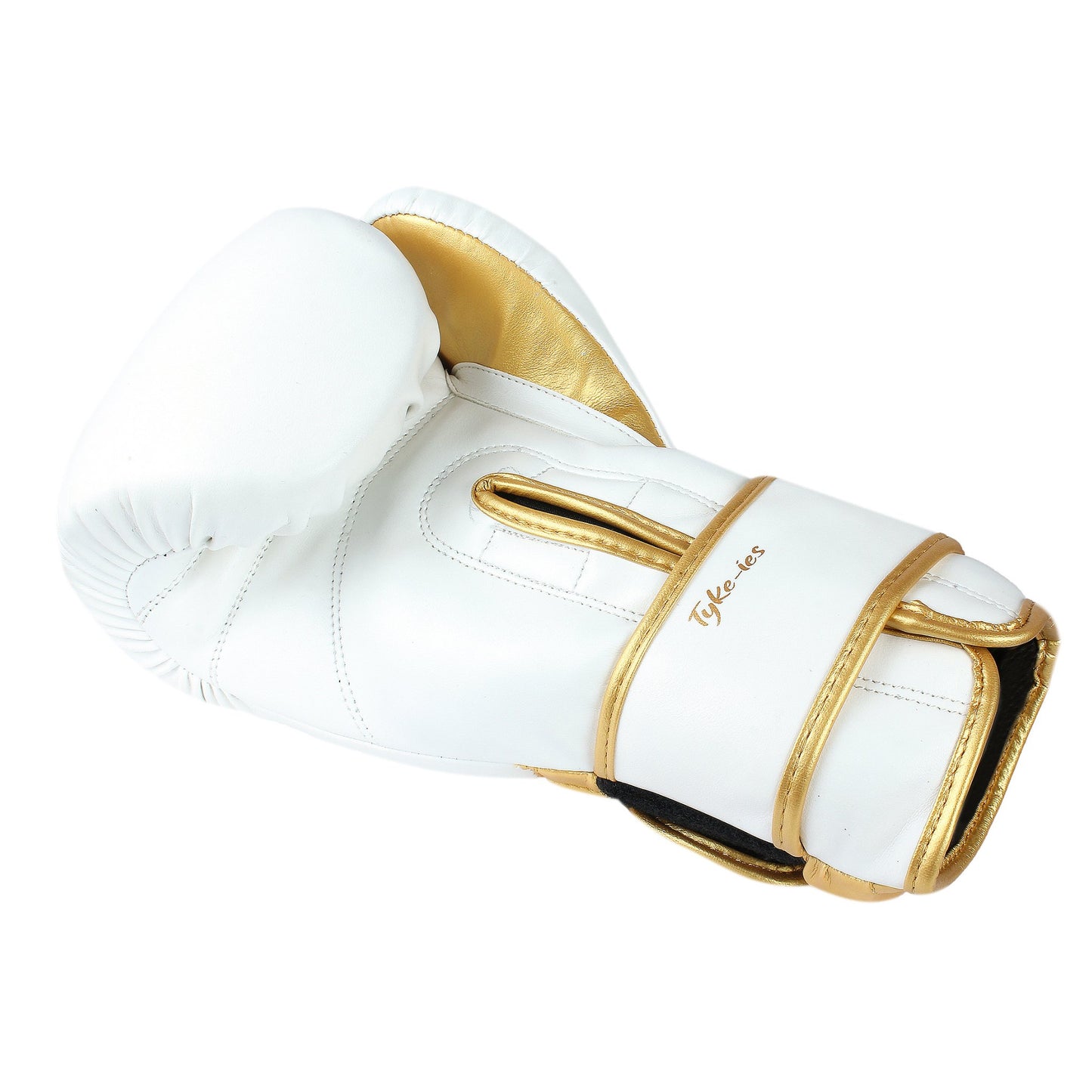 Tyke-ies Pro Boxing Gloves 'ELEGANT' - White/Gold | Style & Power