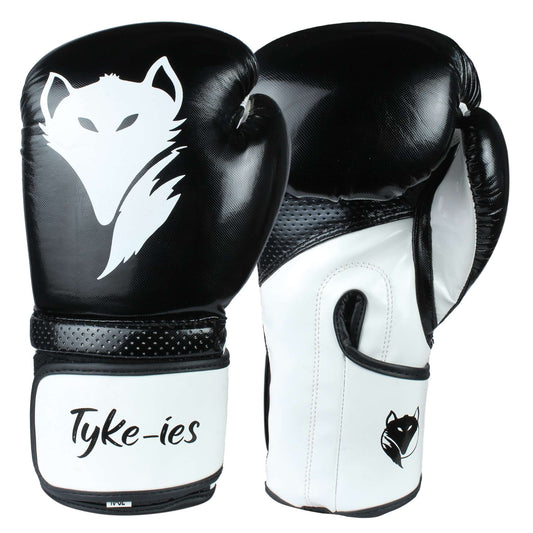 Tyke-ies Pro Boxing Gloves 'SLEEK' - Black | Comfort & Reliability