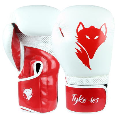 Tyke-ies Pro Boxing Gloves 'SLEEK' - White | Superior Comfort & Reliability