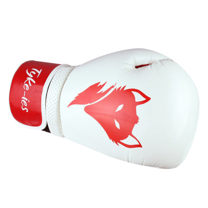 Tyke-ies Pro Boxing Gloves 'SLEEK' - White | Superior Comfort & Reliability