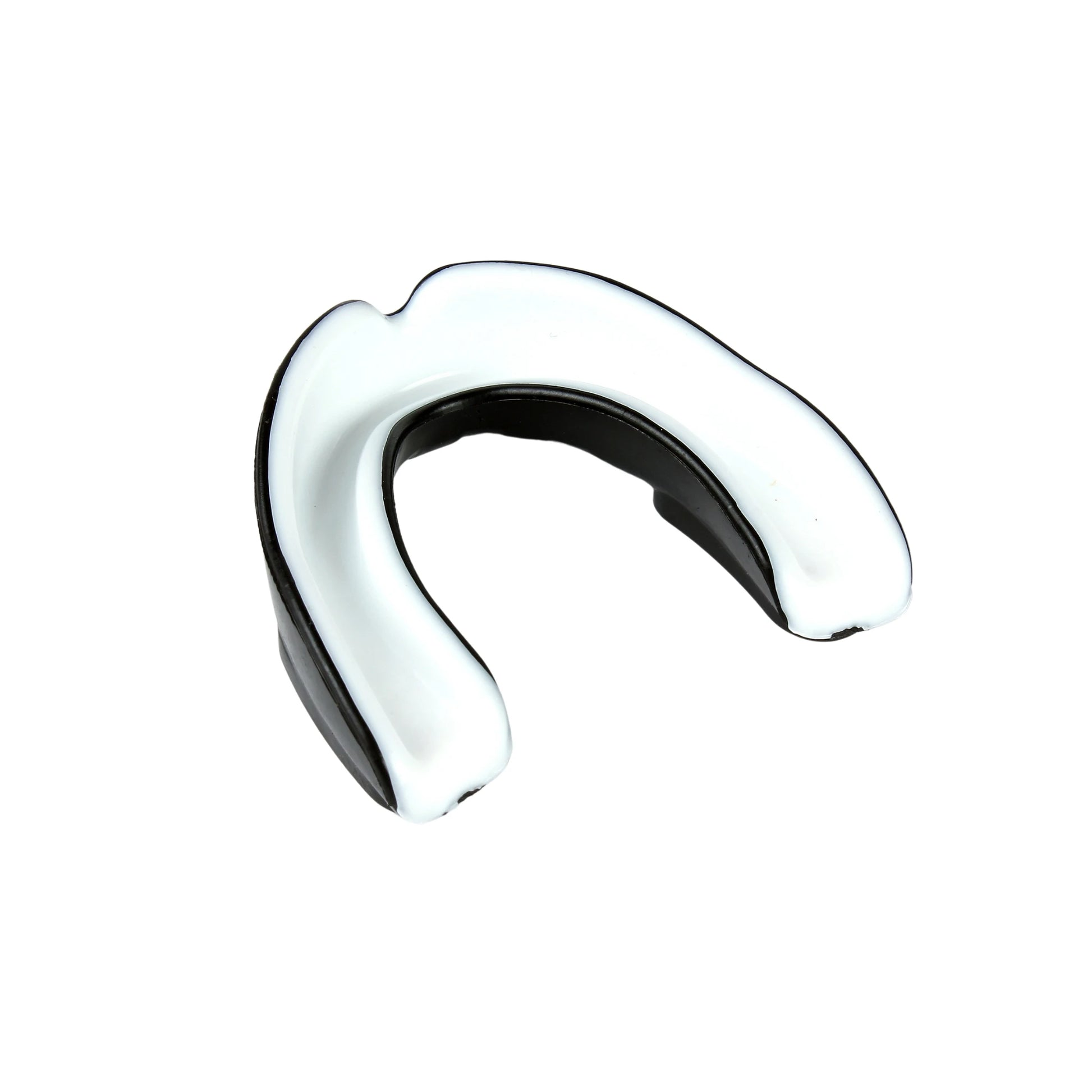 Black Tyke-ies Resilient boil-and-bite mouthguard for a custom-molded protective fit.