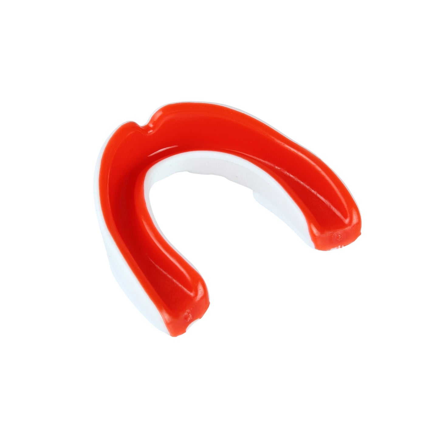 White Tyke-ies Resilient mouthguard showing the soft-gel inner layer for comfort.