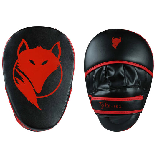 Pair of black and red Tyke-ies Spot focus pads for speed and accuracy drills.